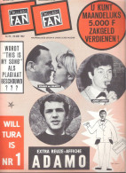 MUSIC-FAN  NR 75 VAN 10 MEI 1967  - FRANK  EN NANCY -ADAMO - JOHN LARRY -. NEDERLANDS  (MF 75 ) - Otros & Sin Clasificación