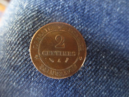 FRANCE 2 CENTIMES CERES 1887 SUP+ - 1870-1871 Regering Van Nationale Verdediging