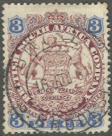 British South Africa Company (Rhodesia). 1896 Arms. Die I. 3d Used. SG 31 - Southern Rhodesia (...-1964)