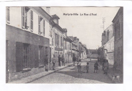 CPA :  14 X 9  -  Marly-la-Ville - La Rue D'Aval - Marly La Ville