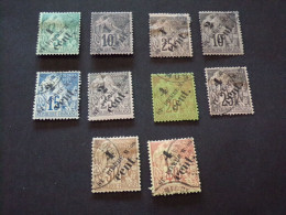 SAINT-PIERRE ET MIQUELON - S.P.M. N°35/44 - 1891/92 - ANCIENNE COLONIE (pochette Noir) - Used Stamps