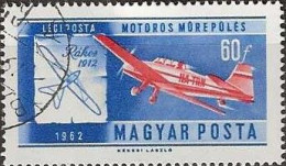 HUNGARY 1962 Air. Development Of Flight - 60fi. Zlin Trener 6 And Rakos's Monoplane FU - Oblitérés