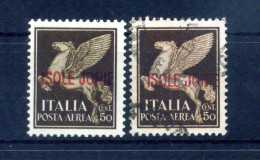 Jonie, Isole Ionie, Posta Aerea A1, * & Usato, 50 Centesimi - Islas Jónicas