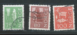 NORVEGE : DIVERS - Yvert N° 589+590+591 Obli. - Used Stamps