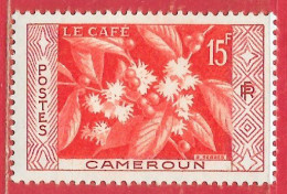 Cameroun N°304 Café 15F Rouge Carminé & Rouge 1956 ** - Neufs