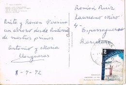 50326. Postal CANILLO (Andorra Española) 1972, Llac D'Engolasters De Encamp - Lettres & Documents