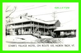 NORTH TROY, VT - STAAR'S VILLAGE MOTEL, ON ROUTE 105 - - Andere & Zonder Classificatie