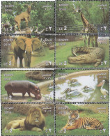 Egypt 2593-2600 (complete Issue) Unmounted Mint / Never Hinged 2016 125 Years Giza-Zoo - Unused Stamps
