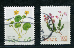 NORVEGE : FLORE - Yvert N° 627+629 Obli. - Gebraucht