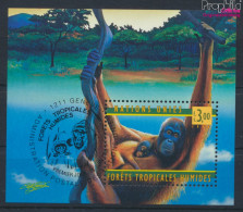 UNO - Genf Block10 (kompl.Ausg.) Gestempelt 1998 WHO - Orang-Utan (10073194 - Used Stamps