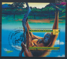 UNO - Genf Block10 (kompl.Ausg.) Gestempelt 1998 WHO - Orang-Utan (10073198 - Gebruikt