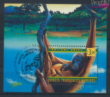 UNO - Genf Block10 (kompl.Ausg.) Gestempelt 1998 WHO - Orang-Utan (10073200 - Used Stamps