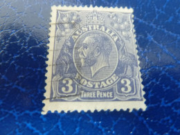 Australia - George V - 3- Three Pence - Yt 80 - Outremer - Oblitéré - Année 1931 - - Usados
