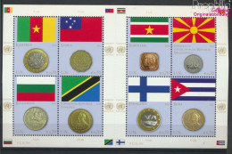 UNO - Wien 738-745 Kleinbogen (kompl.Ausg.) Postfrisch 2012 Flaggen Und Münzen (10054470 - Neufs