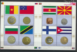 UNO - Wien 738-745 Kleinbogen (kompl.Ausg.) Postfrisch 2012 Flaggen Und Münzen (10054475 - Neufs