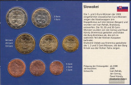 Slovakia 2009 Stgl./unzirkuliert Kursmünzensatz Stgl./unzirkuliert 2009 Euro-first Edition - Slovacchia