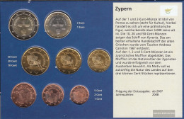 Cyprus 2008 Stgl./unzirkuliert Kursmünzensatz Stgl./unzirkuliert 2008 Euro-first Edition - Cipro