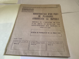 Commune De Mandelieu-La-Napoule Construction Du Port De Plaisance à Mandelieu La Napoule Plan Annexe Au Cahier Des Charg - Arbeitsbeschaffung