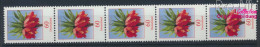 BRD 3043R Fünferstreifen (kompl.Ausg.) Postfrisch 2013 Freimarke: Blumen (10075552 - Ungebraucht