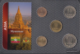 Myanmar Stgl./unzirkuliert Kursmünzen Stgl./unzirkuliert From 1999 1 Kyat Until 100 Kyats - Birmania