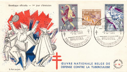 1959    OEVRE NATIONALE BELGE DE DEFENSE CONTRE LA TUBERCULOSE - 1951-1960