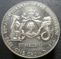 Sant'Elena - 25 Pence (Crown) 1978 - 25° Incoronazione Regina Elisabetta II - KM# 7 - Saint Helena Island