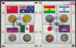 UNO - New York 1033-1040 Kleinbogen (kompl.Ausg.) Gestempelt 2006 Flaggen Und Münzen (10076756 - Gebraucht
