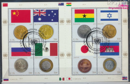 UNO - New York 1033-1040 Kleinbogen (kompl.Ausg.) Gestempelt 2006 Flaggen Und Münzen (10076757 - Oblitérés