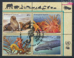 UNO - New York 1079-1082 Viererblock (kompl.Ausg.) Gestempelt 2008 Meerestiere (10076691 - Used Stamps