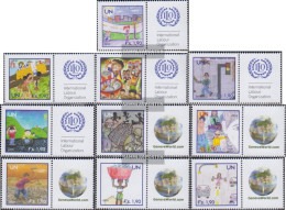 UN - Geneva 725Zf-734Zf With Zierfeld (complete Issue) Unmounted Mint / Never Hinged 2010 Child Labor - Ungebraucht