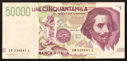 50000 Lire Gian Lorenzo Bernini II° Tipo Serie B 1992 Q.fds/fds LOTTO 4284 - 50.000 Lire