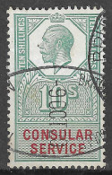 Consular Service 10 Shillings  Revenue Fiscal Tax Postage Due Official England UK GB - Steuermarken