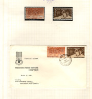PAKISTAN 1963, World Free Of Hunger, TWO STAMPS MNH, Plus FDC. - Alimentation