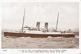 S.S. Isle Of Sark (2,200 Tons-Southern Railway Ferry Operated 1932-1960 To Guernsey & Jersey)-Kingsway Real Photo S19452 - Sark