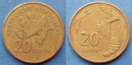 AZERBAIJAN - 20 Qapik ND (2006) "spiral Staircase" KM# 43 - Edelweiss Coins - Aserbaidschan