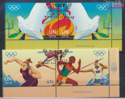 UNO - New York 1538-1541 Paare (kompl.Ausg.) Gestempelt 2016 Sport Für Den Frieden (10076856 - Used Stamps