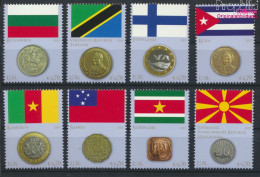 UNO - Wien 738-745 (kompl.Ausg.) Postfrisch 2012 Flaggen Und Münzen (10054436 - Nuovi