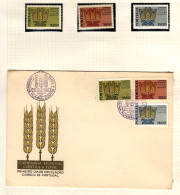 PORTUGAL 1963, World Free Of Hunger, Three Stamps MNH, FDC - Alimentation