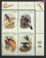 UNO - Wien 878-881 Viererblock (kompl.Ausg.) Postfrisch 2015 Paradiesvögel (10054425 - Unused Stamps