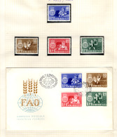 ROMANIA 1963, World Free Of Hunger, Four Stamps MNH, FDC - Alimentation