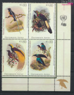 UNO - Wien 878-881 Viererblock (kompl.Ausg.) Postfrisch 2015 Paradiesvögel (10054427 - Unused Stamps