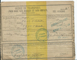 MILITARIA - ORDRE DE TRANSPORT De MITRY à PARIS - Documents