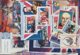 Motives 25 Different Churchill Stamps - Sir Winston Churchill