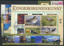 UNO - Wien Gestempelt UNESCO-Welterbe 2003 Eingeborenenkunst, Vögel, USA U.a.  (10054397 - Usati