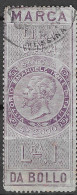 ITALIA REGNO - 1866 - MARCA DA BOLLO PER CAMBIALI ED ALTRI EFFETTI DI COMMERCIO - USATO - Revenue Stamps