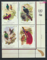 UNO - Genf 908-911 Viererblock (kompl.Ausg.) Postfrisch 2015 Paradiesvögel (10054246 - Unused Stamps