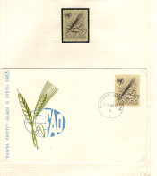 YUGOSLAVIA 1963 Freedom Of Hunger - Stamp MNH And FDC - Alimentation