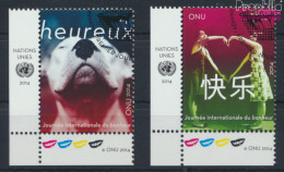 UNO - Genf 846-847 (kompl.Ausg.) Gestempelt 2014 Tag Des Glücks (10073439 - Used Stamps