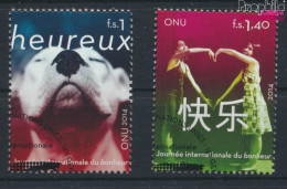 UNO - Genf 846-847 (kompl.Ausg.) Gestempelt 2014 Tag Des Glücks (10073446 - Used Stamps