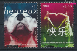 UNO - Genf 846-847 (kompl.Ausg.) Gestempelt 2014 Tag Des Glücks (10073448 - Used Stamps